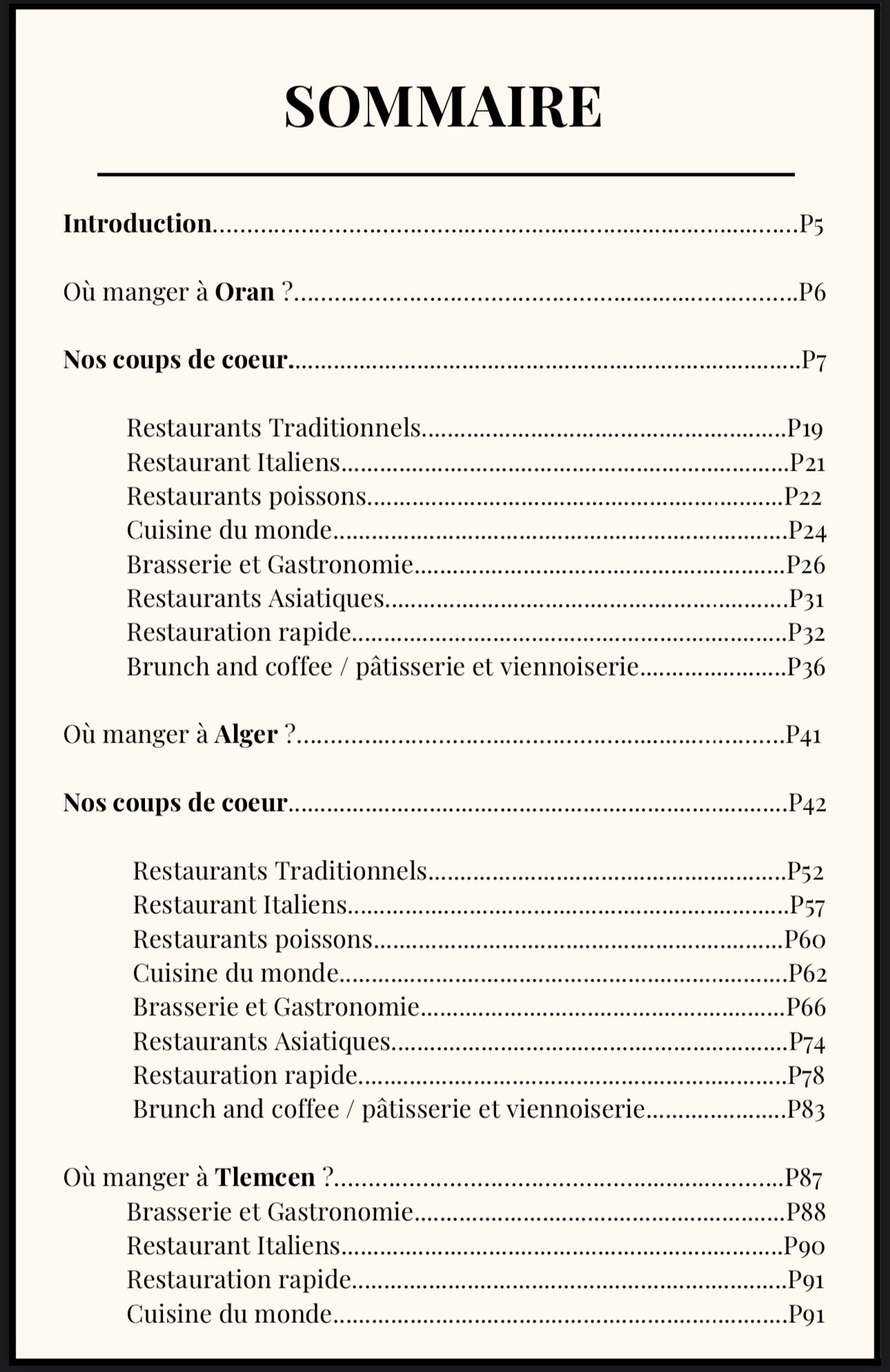 Où manger en Algérie ?